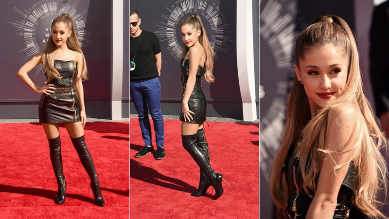 Illustration for article titled Glitter, Cleavage and Outlandish Outfits on the VMAs Red Carpet